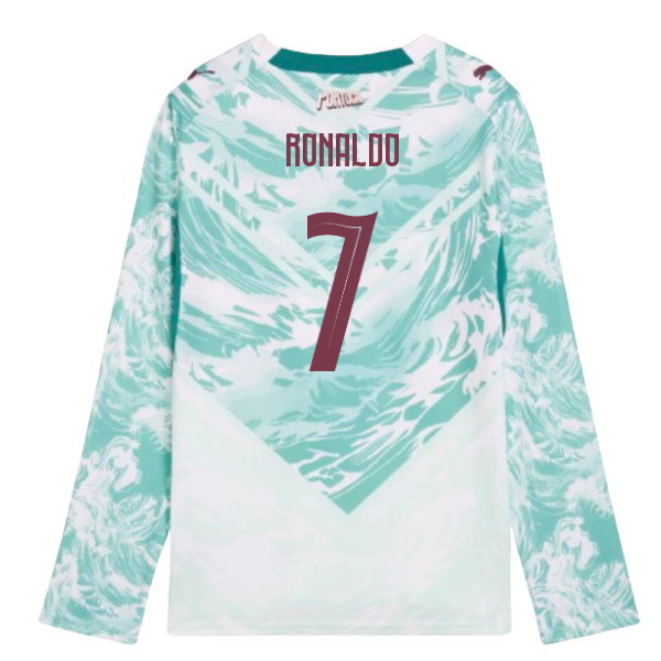 2026-2027 Portugal Long Sleeve Away Shirt (Kids) (Ronaldo 7)-SoccerKits Hub | Buy Soccer Jerseys Online